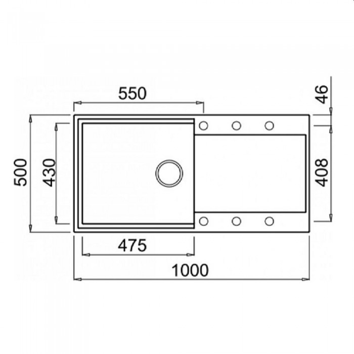 Раковина кухонная Elleci Easy 480 48 Cemento (LGY48048) – Мойки кухонные