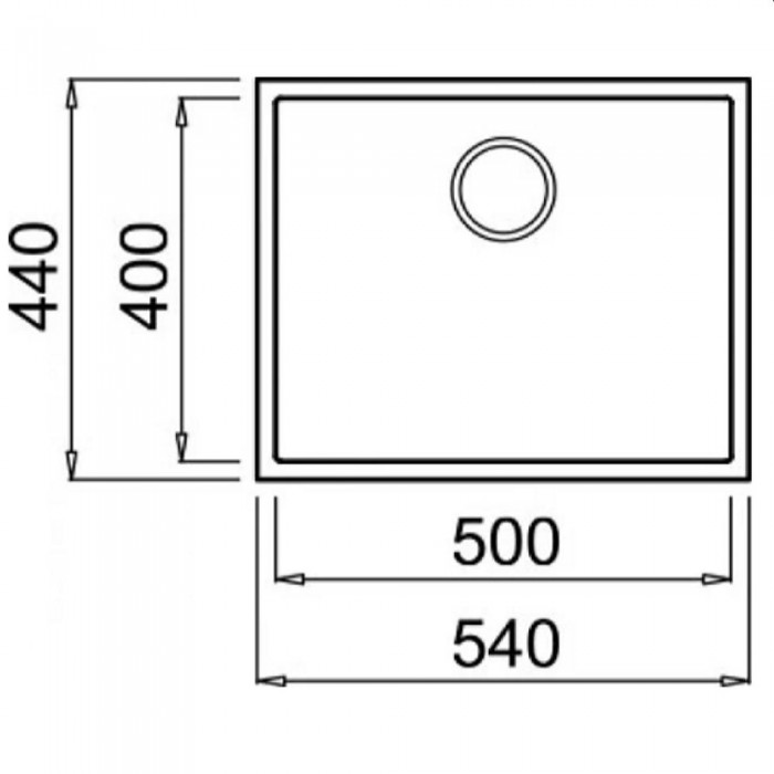 Раковина кухонная Elleci Quadra Undermount 105 48 Сemento (LGQ10548BSO) – Мойки кухонные