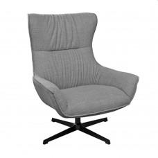 Кресло Deco Twist Bjorn 13 из серой ткани