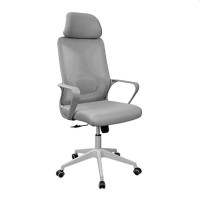 Офисный стул Deco F-20141 B серый+серый каркас