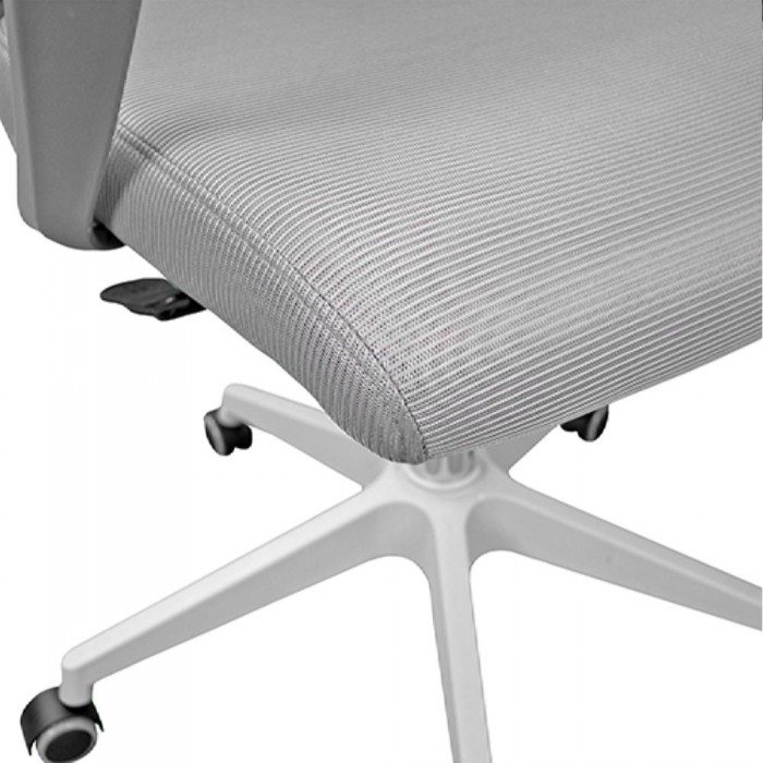 Офисный стул Deco F-20141 B серый+серый каркас – Кресла офисные