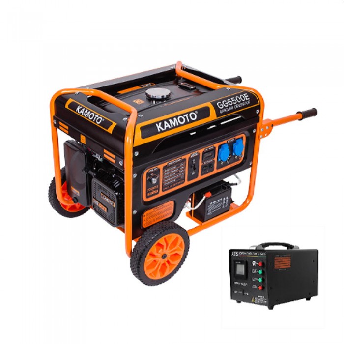 Генератор на бензине Kamoto GG 6500E + ATS – Генераторы