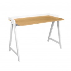 Настольный стол Deco Charlote Naturel+белое основание T-002