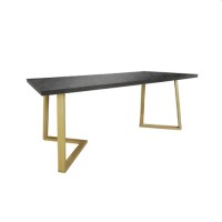 Стол для кухни Deco Frida Black+Gold