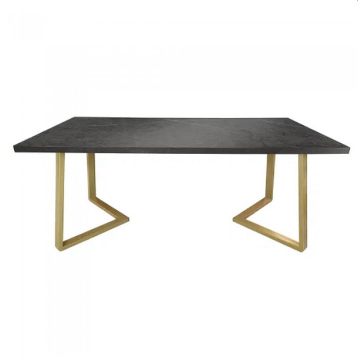 Стол для кухни Deco Frida Black+Gold – Столы кухонные