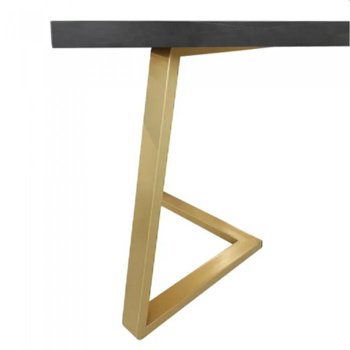 Стол для кухни Deco Frida Black+Gold – Столы кухонные