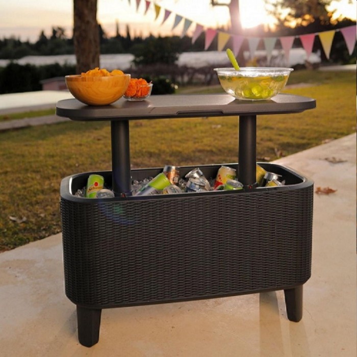 Стол садовый Keter Bevy Bar Large Cool Brown (246857) – Столы садовые