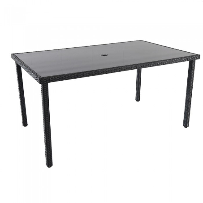 Стол садовый прямоугольный Atlantic Black 47007 – Столы садовые