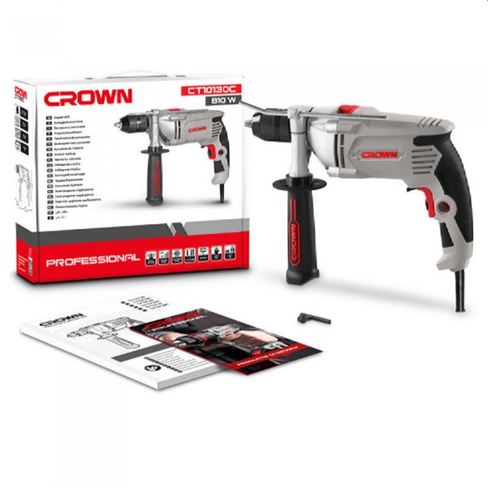 Mașină de găurit cu impact Crown CT10130C – Mașini de găurit