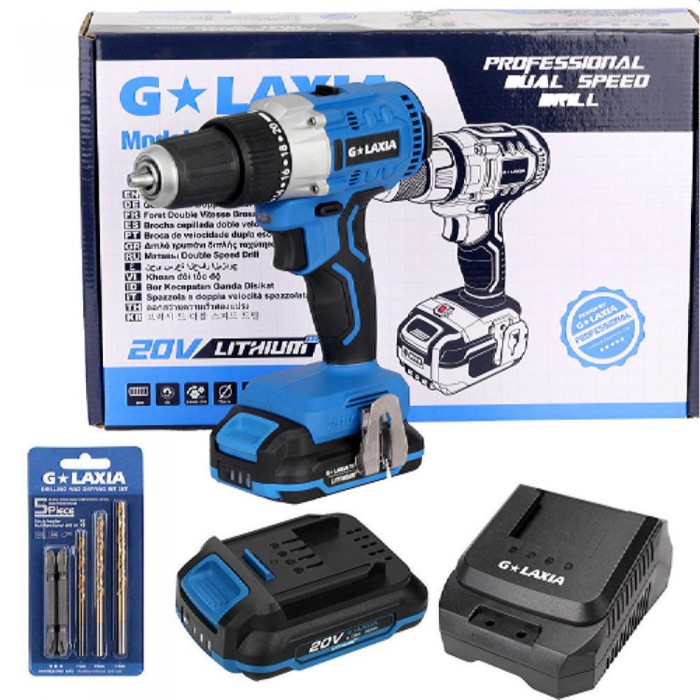 Mașină de găurit fără fir Galaxia 95603 – Șurubelnițe