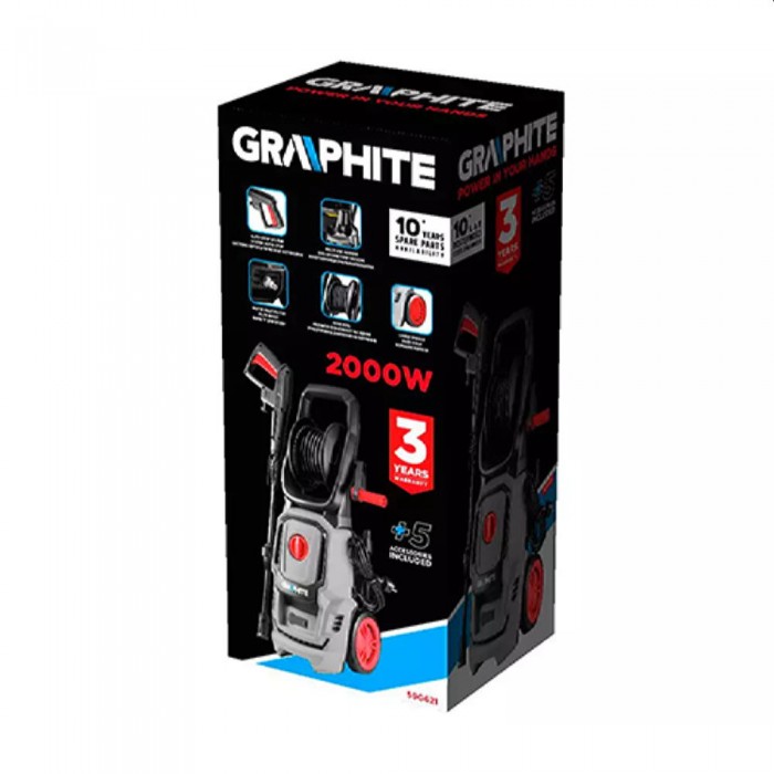 Машина для мытья под давлением Graphite 59G621 – Мойки высокого давления