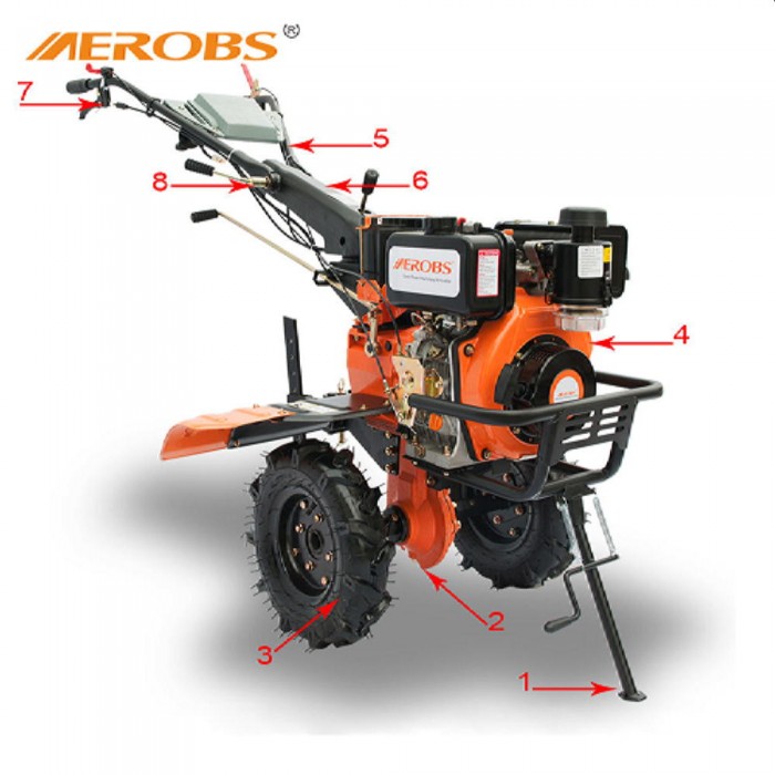 Мотокультиватор на дизельном топливе Aerobs BSD1050D – Мотокультиваторы и мотоблоки