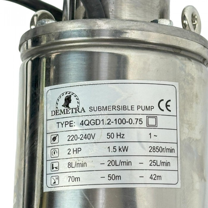 Pompă de foraj Demetra 4QGD1.2-100-0.75 – Pompe de apă