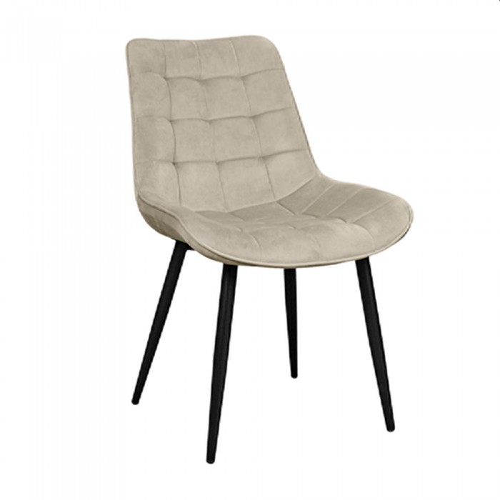 Fotoliu decorativ Hans Velvet Camel HLR9 cu picioare negre – Scaune
