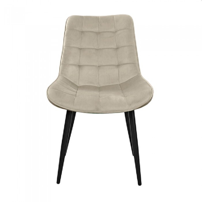 Fotoliu decorativ Hans Velvet Camel HLR9 cu picioare negre – Scaune