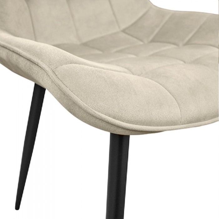 Fotoliu decorativ Hans Velvet Camel HLR9 cu picioare negre – Scaune