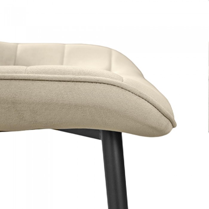 Fotoliu decorativ Hans Velvet Camel HLR9 cu picioare negre – Scaune