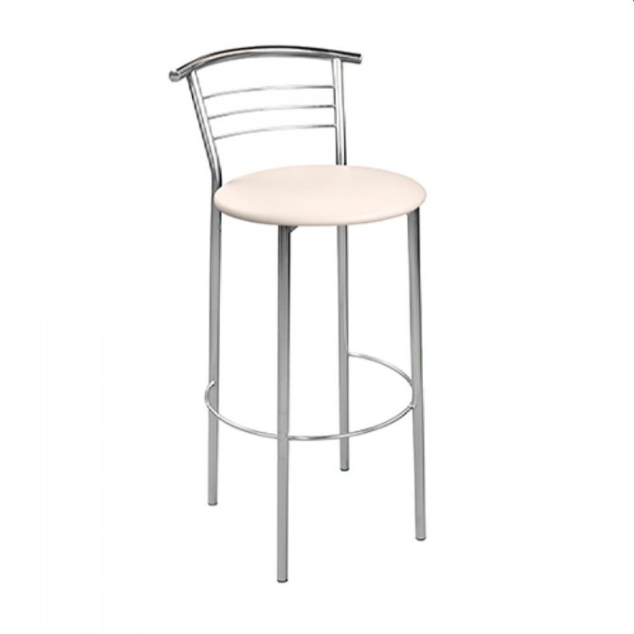 Стул барный Deco Marco Hoker Chrome V-18 Beige – Барные стулья
