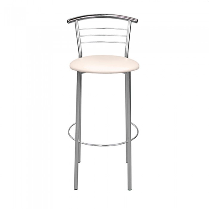 Стул барный Deco Marco Hoker Chrome V-18 Beige – Барные стулья