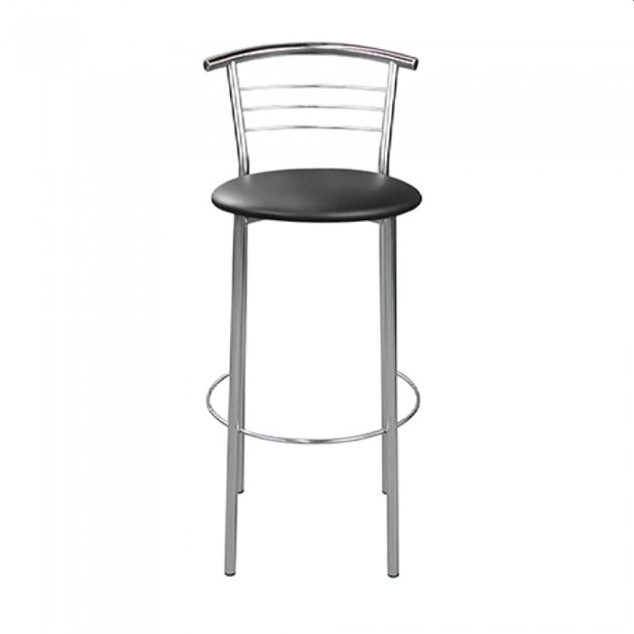 Стул барный Deco Marco Hoker Chrome V-4 Black – Барные стулья