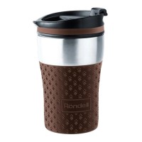 Чашка-термос Rondell RDS-1162, 0,26 л, коричневая