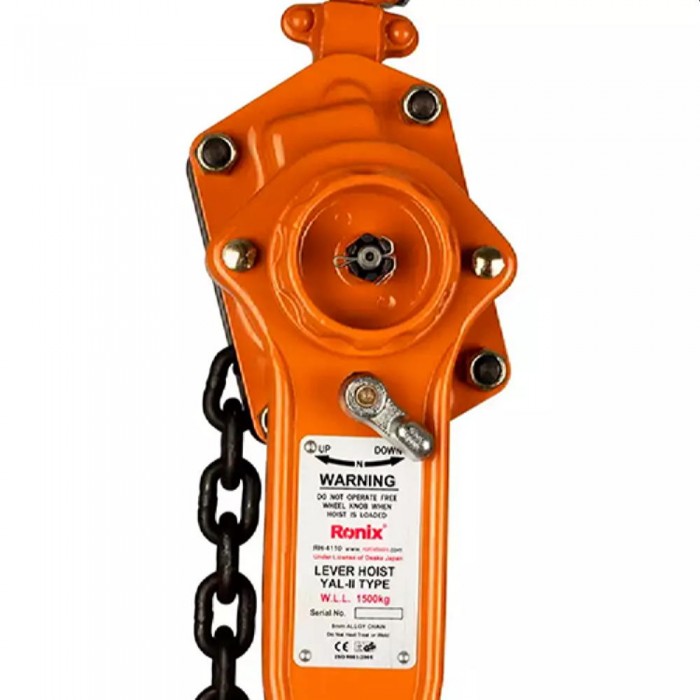 Лебедка ручная с цепью и пиявкой Ronix RH-4110 – Краны