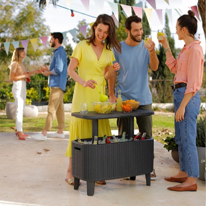 Стол садовый Keter Bevy Bar Large Cool Graphite (246853) – Столы садовые
