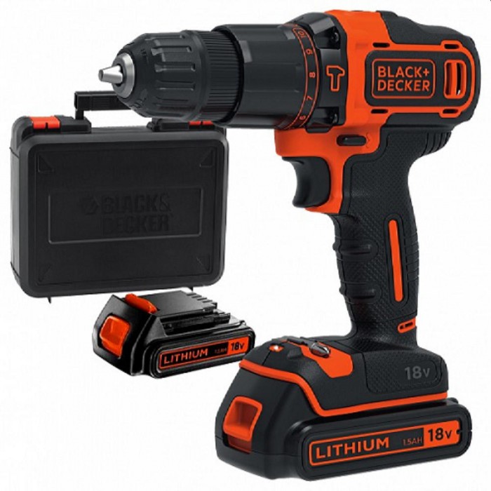 Mașină de găurit/șurubelniță cu impact fără fir Black+Decker BDCHD18KB – Șurubelnițe