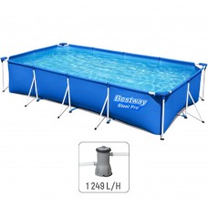 Piscină Bestway Metal Steel Pro 56424BW cu cadru