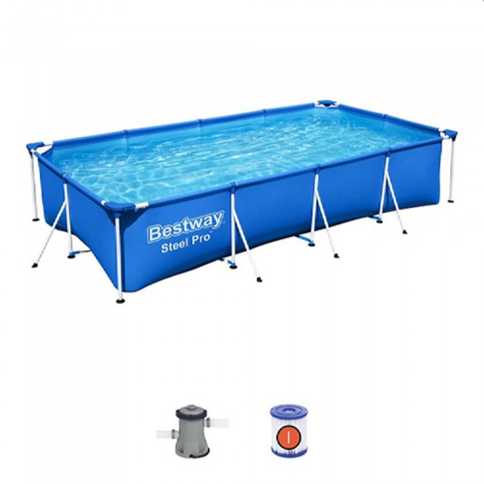 Piscină Bestway Metal Steel Pro 56424BW cu cadru – Piscine