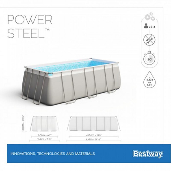 Бассейн с каркасом Bestway Power Steel 56441BW – Бассейны