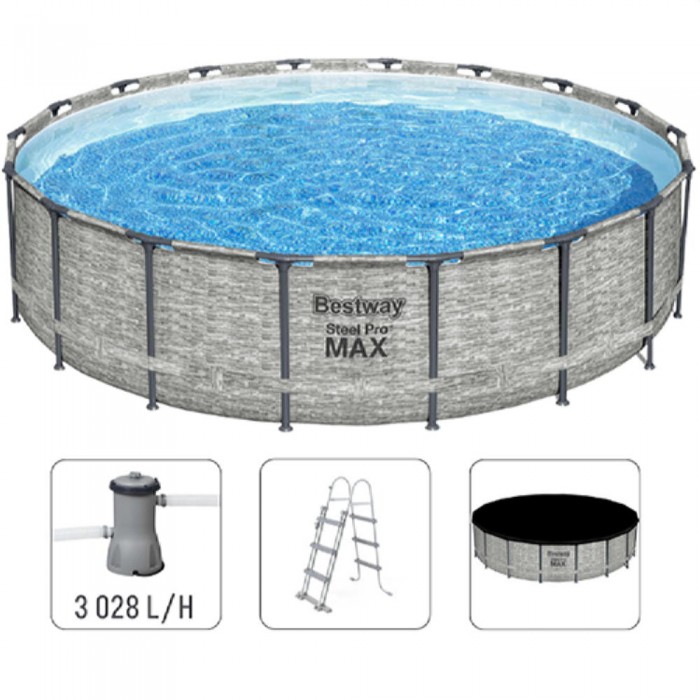 Бассейн с рамкой Bestway Steel Pro Max 5619DBW – Бассейны