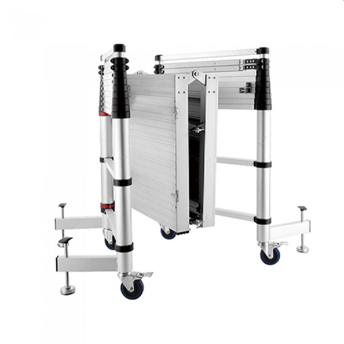 Лестница телескопическая строительная Technoworker 2 x 10 DLTSL210 – Лестницы