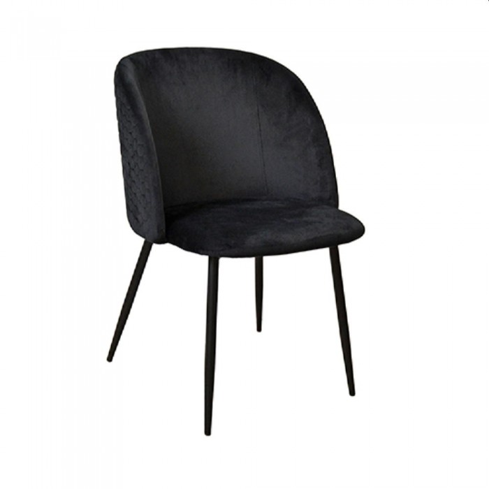 Scaun decorativ Spectre, negru, HLR66, cu picioare negre – Scaune
