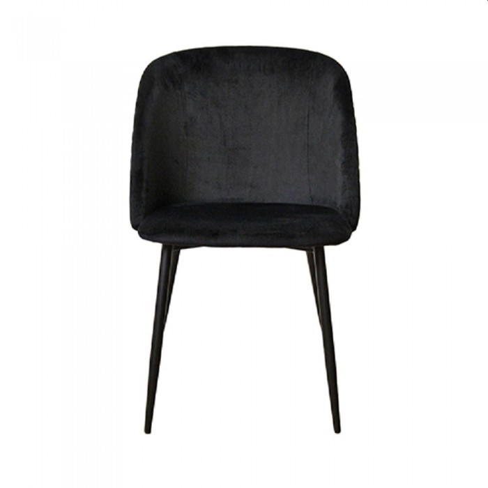 Scaun decorativ Spectre, negru, HLR66, cu picioare negre – Scaune