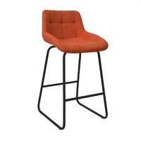 Стул барный Deco Nicole CFS Hoker LB Orange Soro-51+Black Legs
