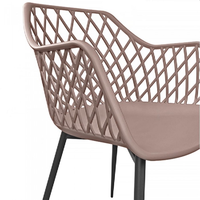 Садовый стул Deco SL-7019 Camel+черные ножки – Стулья садовые