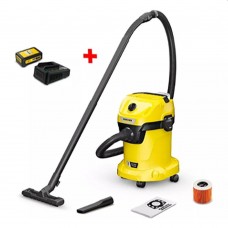 Пылесос промышленный Karcher WD3-18 S V-17-20 Battery + Kit (1.628-575.01)