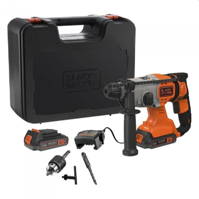 Аккумуляторный перфоратор Black+Decker BCD900E2K – Перфораторы