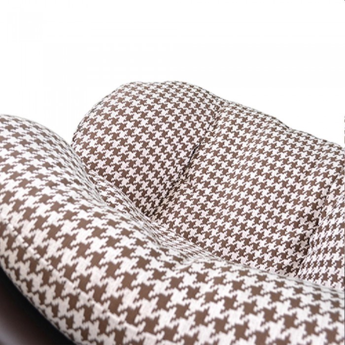 Fotoliu decorativ EUFORIA maro și alb – Fotolii