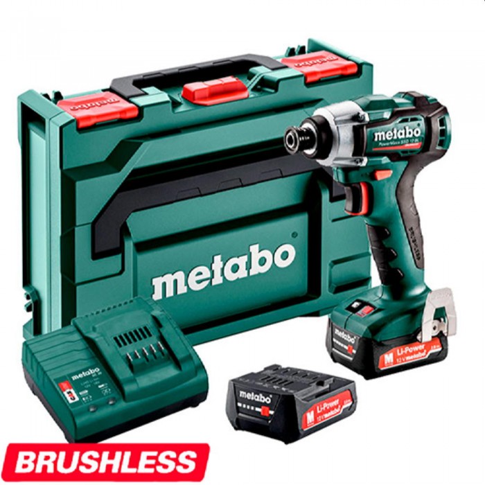 Шуруповерт аккумуляторный ударный Metabo PowerMaxx SSD 12 BL (601115500) – Шуруповерты