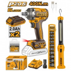 Шуруповерт аккумуляторный ударный Ingco COSLI23048