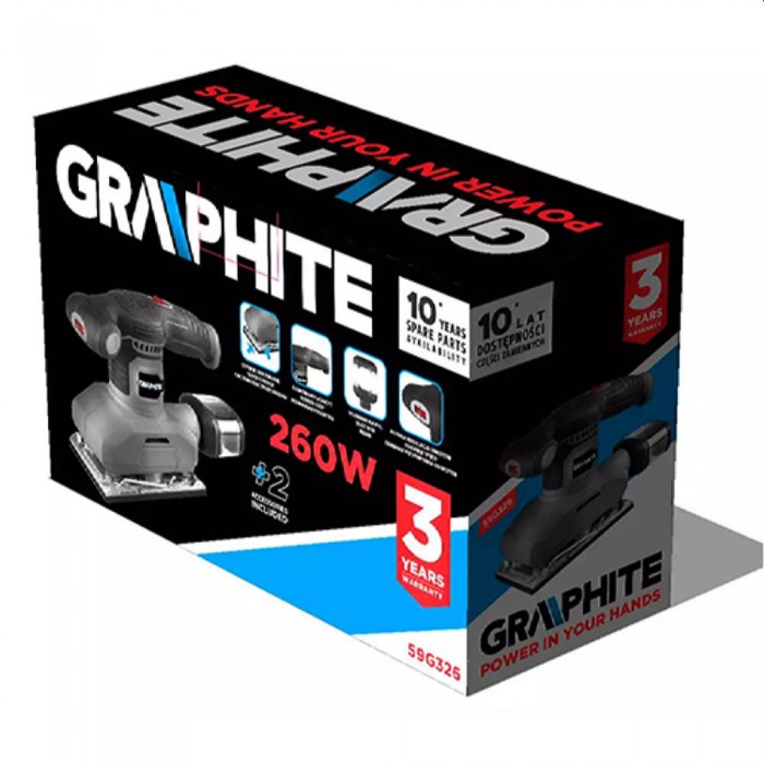 Машина шлифовальная вибрационная Graphite 59G326 – Шлифмашины и рубанки