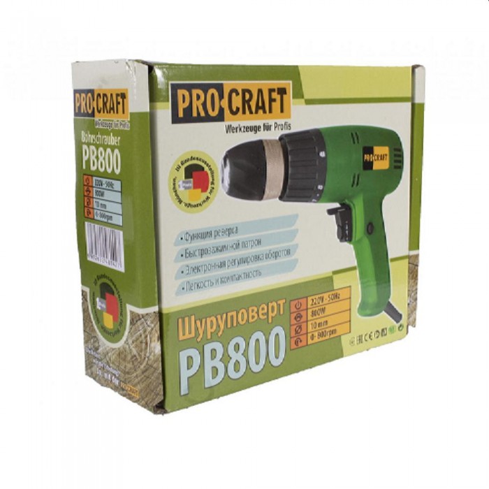 Шуруповерт Procraft PB800 – Шуруповерты
