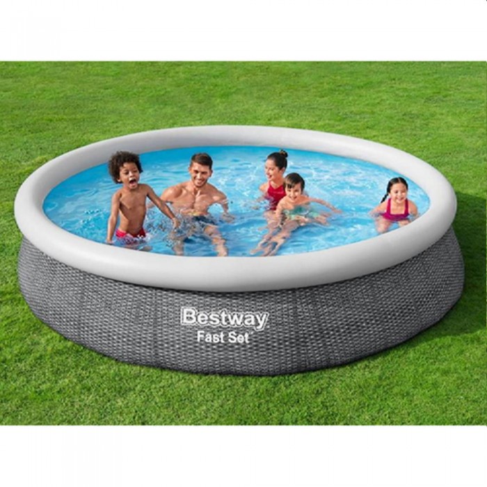 Надувной бассейн с насосом для фильтрации Bestway Fast Set 57445BW – Бассейны