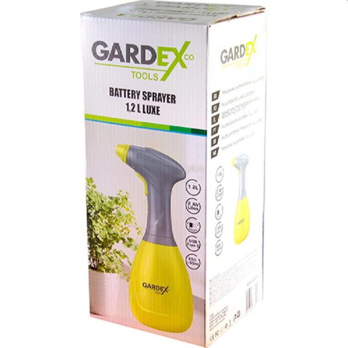Распылитель аккумуляторный GardeX LUXE1 405701 – Опрыскиватели и атомайзеры