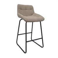 Scaun de bar Deco Nicole CFS Hoker LB bej Soro-23 cu picioare negre