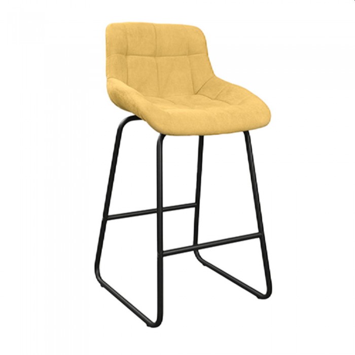 Стул барный Deco Nicole CFS Hoker LB Yellow Soro-40+Black Legs – Барные стулья
