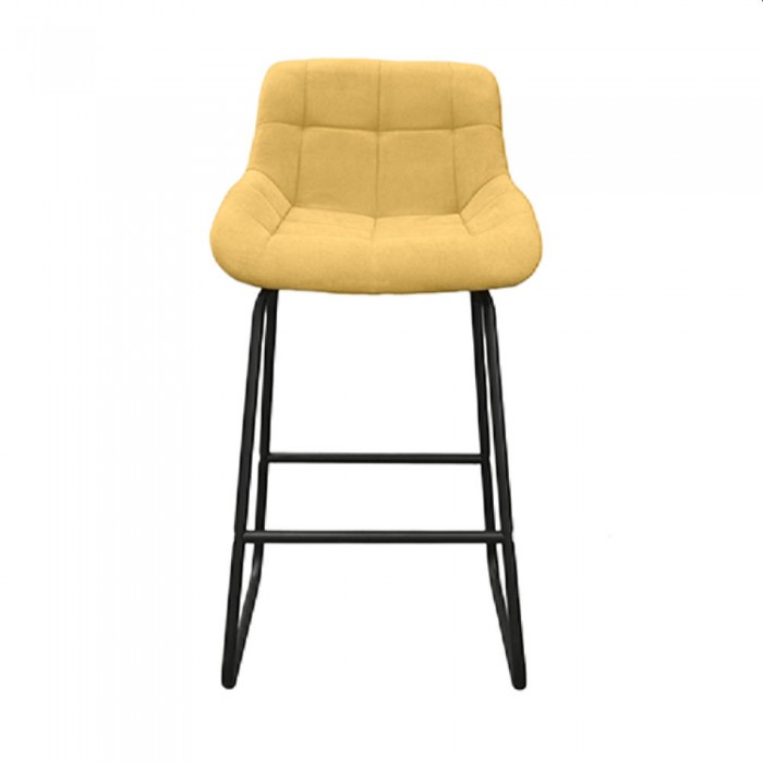 Стул барный Deco Nicole CFS Hoker LB Yellow Soro-40+Black Legs – Барные стулья