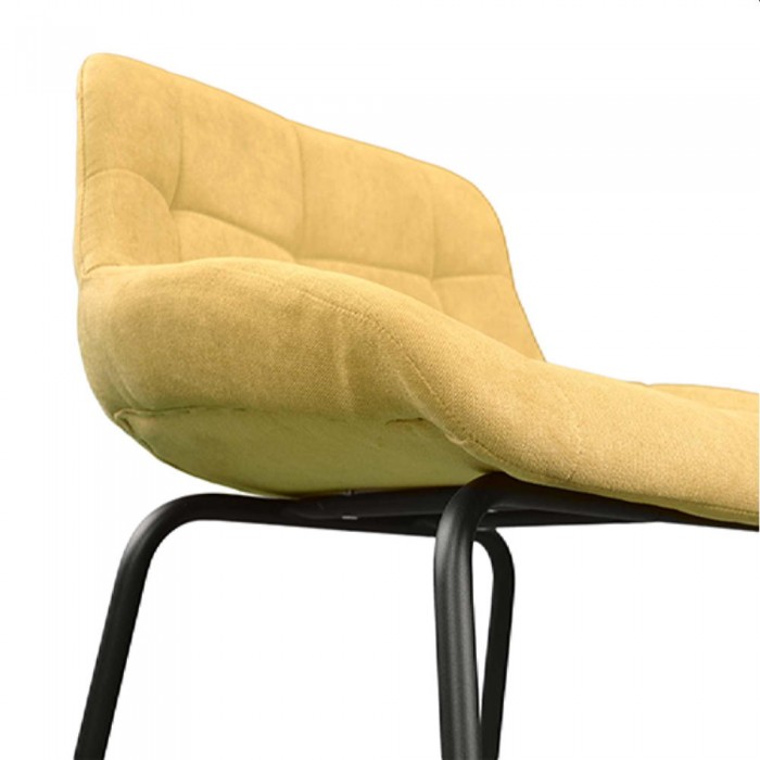 Стул барный Deco Nicole CFS Hoker LB Yellow Soro-40+Black Legs – Барные стулья
